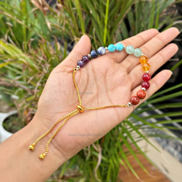 7 Chakra Bracelet – Balance, Blessings & Success - Image 2
